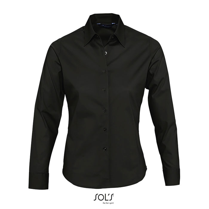 Chemise Femme personnalisable coton 140g Noir 1